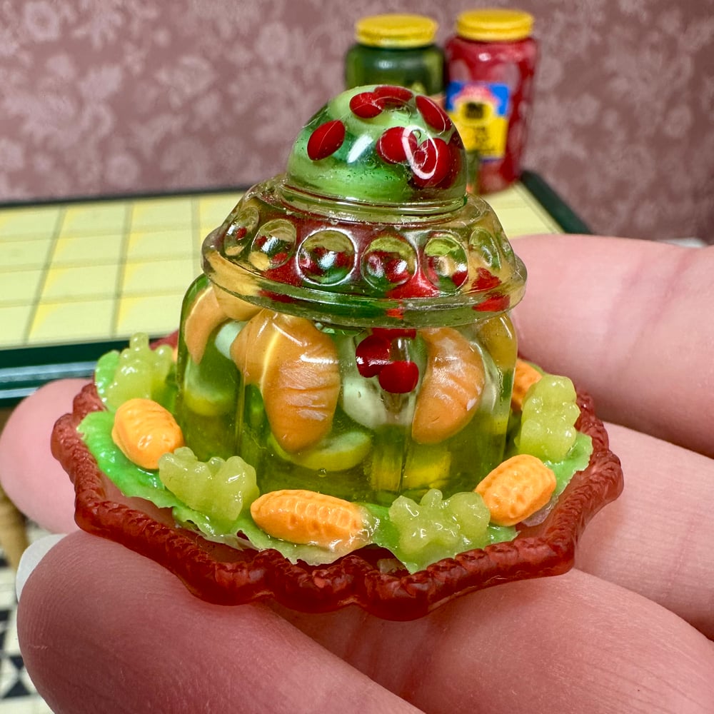 Image of Cherry, Banana, and Orange, and Pickle Gelatin