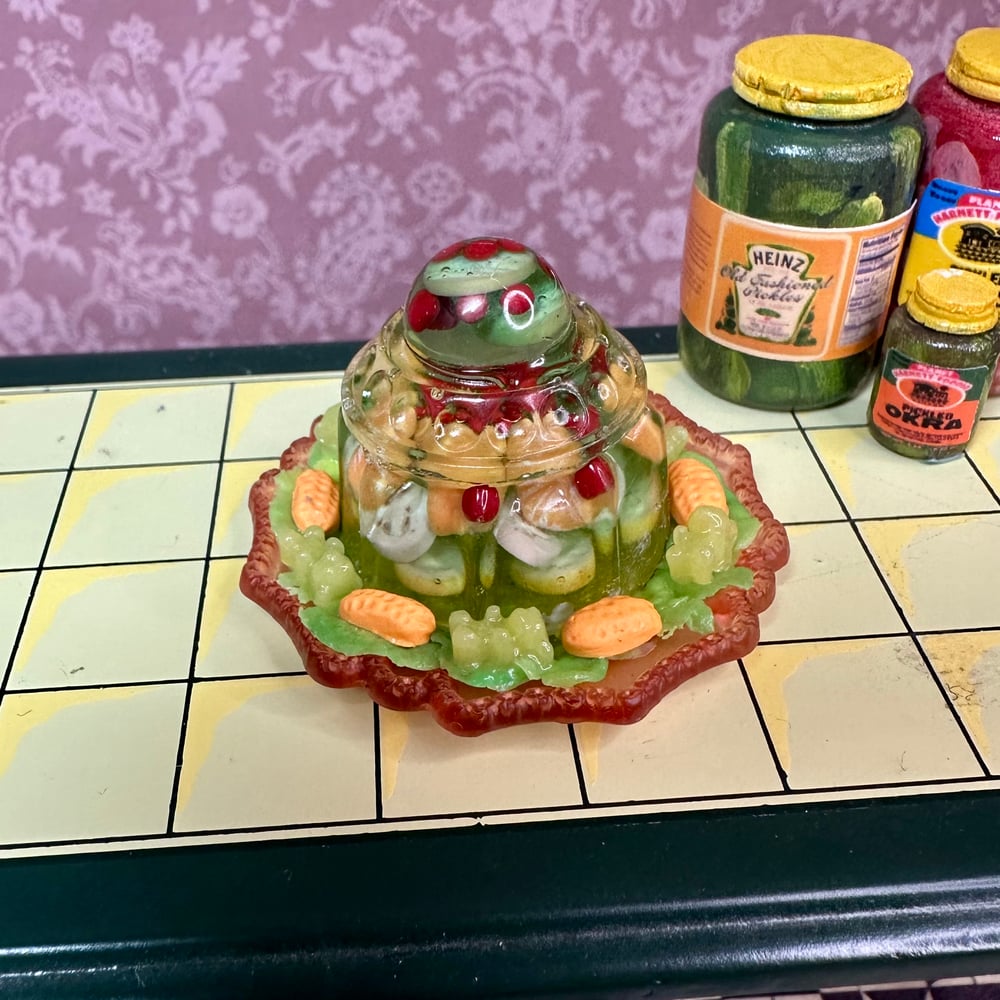 Image of Cherry, Banana, and Orange, and Pickle Gelatin