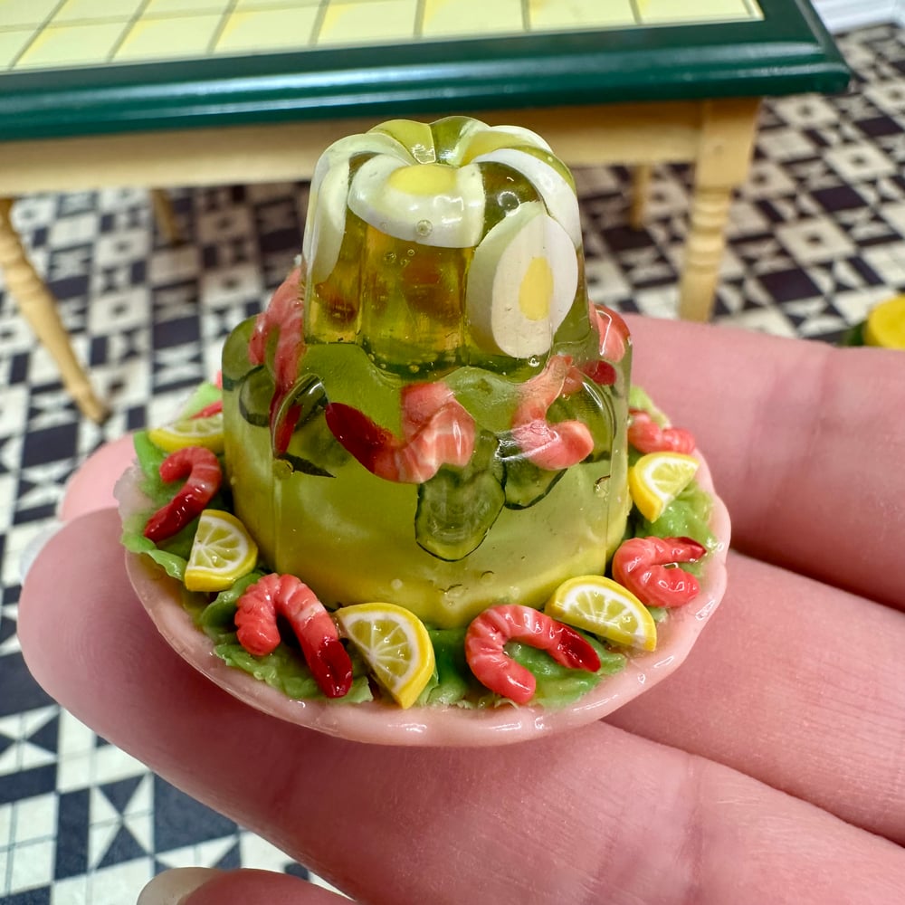 Image of Boiled Eggs, Pickles and Prawns