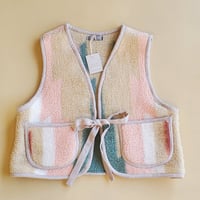 Image 1 of Fuzzy Vest (Peach)