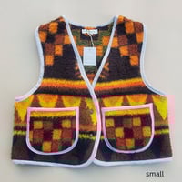Image 2 of Fuzzy Vest (Brown)
