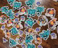 Image 3 of Silly Raptor Stickers