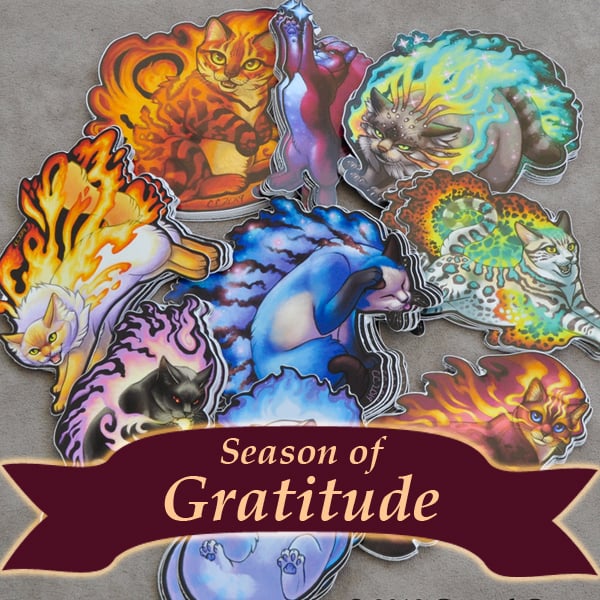 Image of Nebula Cats - Vinyl Stickers