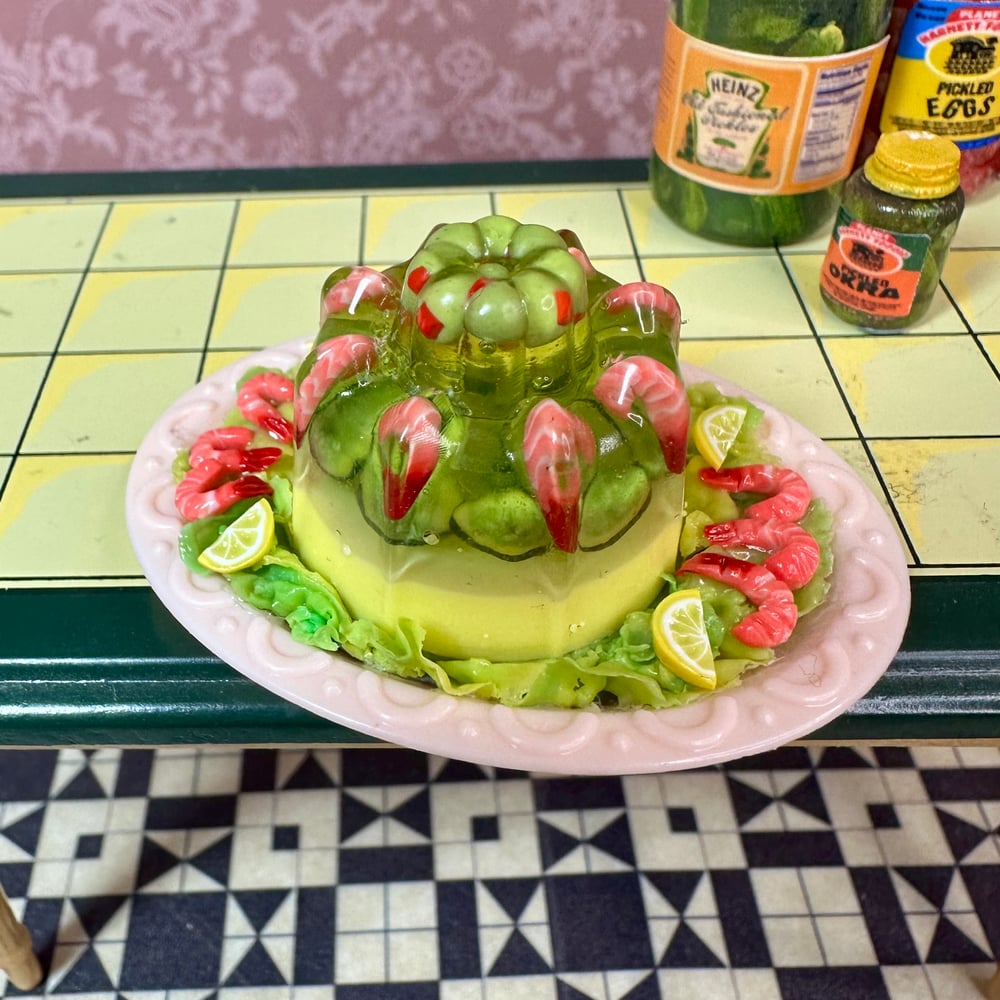 Image of Prawns, Pickles, and Olives Gelatin 