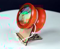 Image 2 of Dyed Hard Maple yo-yo, #2025-260 