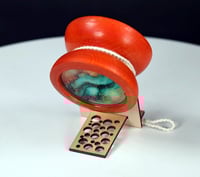 Image 4 of Dyed Hard Maple yo-yo, #2025-260 