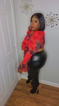 Image 2 of Boss Moves Faux Leather Pants 