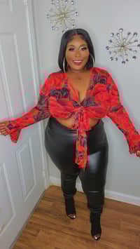 Image 3 of Boss Moves Faux Leather Pants 