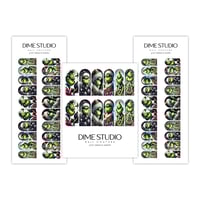 Image 2 of JUST GRINCH DARK CHRISTMAS NAIL DECALS 