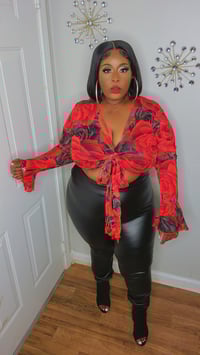 Image 2 of Red Romance Blouse