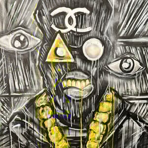 NEVER COMING HOMME ORIGINAL PAINTING 30x30"