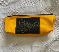 Image 1 of Yellow Pencil Pouch with Radish Patch