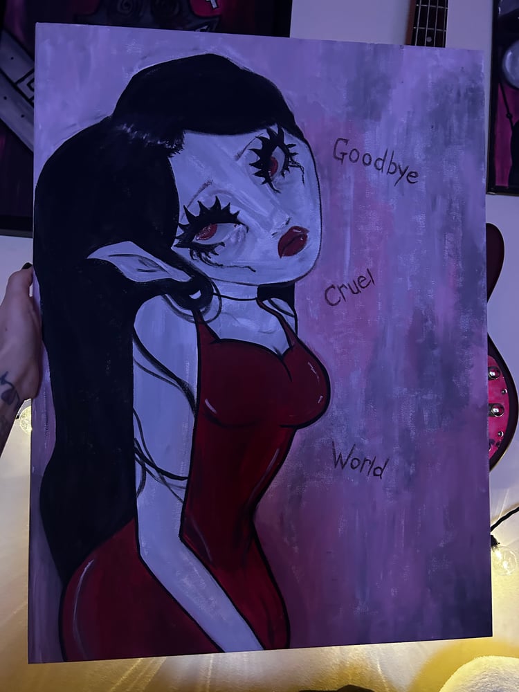 Image of Goodbye Cruel World original painting