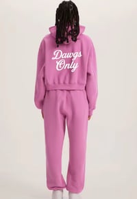 Image 3 of Dawgs Only Cropped  Luxe Hoodie- Women's 1st Edition