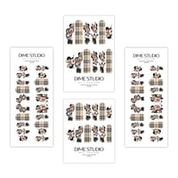 Image 3 of BURBERRY PLAID  MINNIE NAIL DECALS 