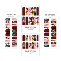 Image 3 of CHRISTMAS MINNIE PLAID NAIL DECALS 