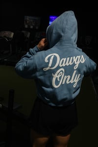 Image 4 of Dawgs Only Cropped  Luxe Hoodie- Women's 1st Edition