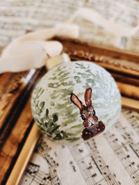 Image 1 of Snow Bunny -Luxury Christmas Ornament 
