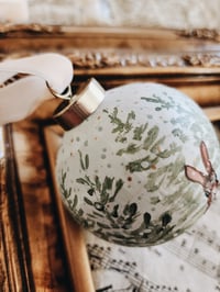 Image 2 of Snow Bunny -Luxury Christmas Ornament 