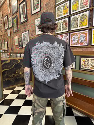 Image of Grey Street Tattoo Dragon Tee BLACK