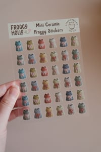 Mini Ceramic Frog Stickers FHS09