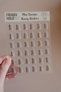 Mini Ceramic Bunny Stickers FHS10