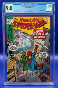 Image 1 of Amazing Spider-Man #92 (1971) – CGC 9.0 – Iceman Appearance! 