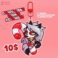 *KEYCHAIN* Candy Cane Loona