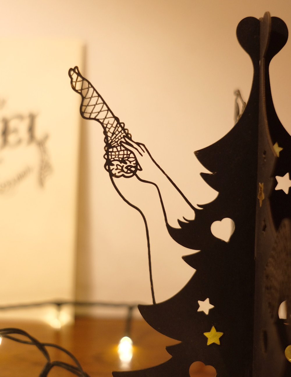 Image of "Joyeux Nuël" Christmas Tree cutout