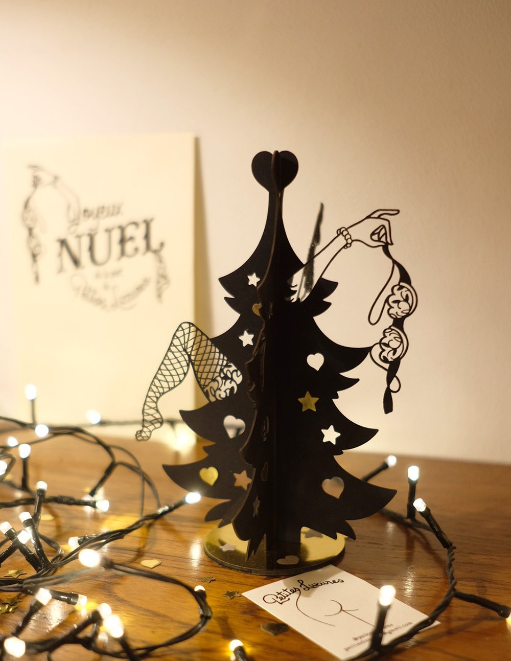 Image of "Joyeux Nuël" Christmas Tree cutout