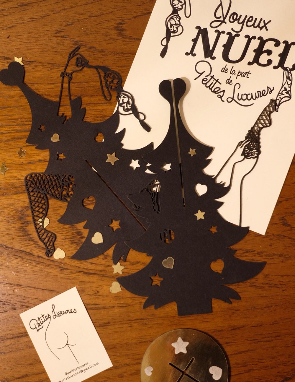 Image of "Joyeux Nuël" Christmas Tree cutout