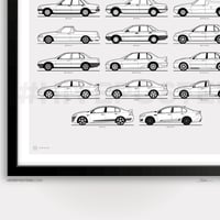 Image 3 of Ford Falcon History Generations Evolution Poster