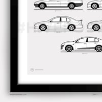 Image 4 of Ford Falcon History Generations Evolution Poster