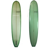 Image 1 of Copy of 9-6 Allegro Longboard  Malibu Custom Surfboard Light Green Tint