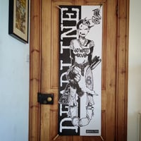 Image 1 of TANK GIRL/DEADLINE REPLICA 1989 DOOR POSTER (5ft.) Black & White Version - plus bonus mini poster