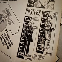 Image 3 of TANK GIRL/DEADLINE REPLICA 1989 DOOR POSTER (5ft.) Black & White Version - plus bonus mini poster