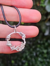 Image 3 of Mens Necklace - Twisted Wire Circle 