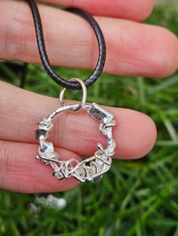 Image 2 of Mens Necklace - Twisted Wire Circle 