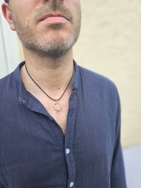 Image 5 of Mens Necklace - Twisted Wire Circle 