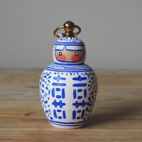 Image 1 of double happiness girl decoration