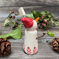 Image 4 of Handmade Ceramic Ho Ho Ho Snowpeep