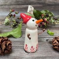 Image 6 of Handmade Ceramic Ho Ho Ho Snowpeep