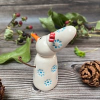 Image 4 of Handmade Ceramic Snowflakes Snowpeep 