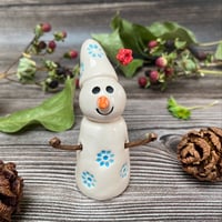Image 5 of Handmade Ceramic Snowflakes Snowpeep 