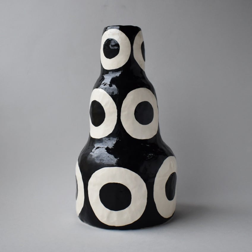 Image of Black Circle Step Vase