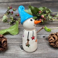 Image 2 of Handmade Ceramic Rainbow Garland Snowpeep