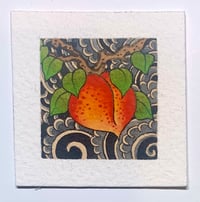 “Good Luck Peach” mini painting