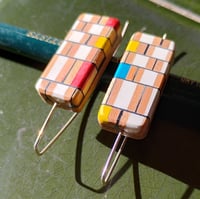 Image 4 of Mondrian Miniature Earrings