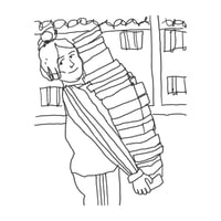 Image 1 of **Preventa** Ilustración "TORRE DE LIBROS"