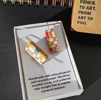 Image 2 of Mondrian Miniature Earrings